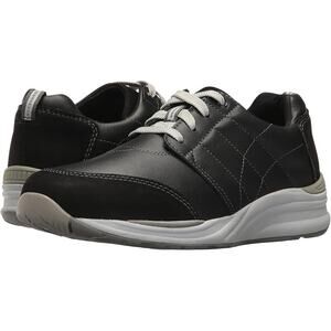 SAS Mens Venture Sneaker US 8.5 Wide EU 41.5 Black Leather Comfort GUC